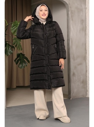 Black - Unlined - Puffer Jackets - İmaj Butik