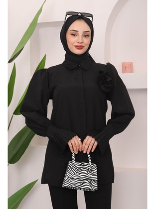 Black - Blouses - İmaj Butik