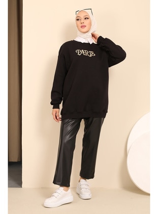 Black - Sweat-shirt - İmaj Butik