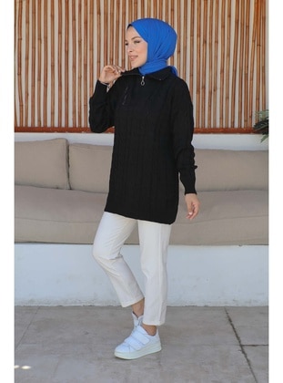 Black - Knit Tunics - İmaj Butik