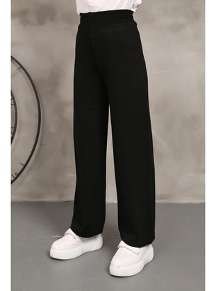 Black - Knit Pants - İmaj Butik