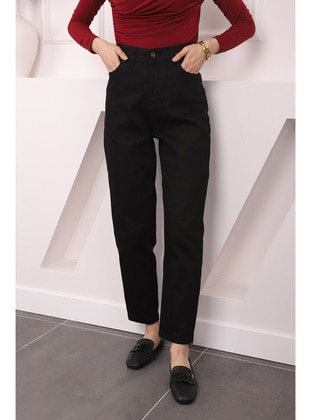 Black - Denim Trousers - İmaj Butik