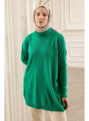 Green - Knit Tunics - İmaj Butik