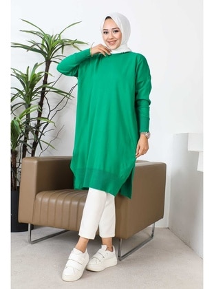 Green - Knit Tunics - İmaj Butik