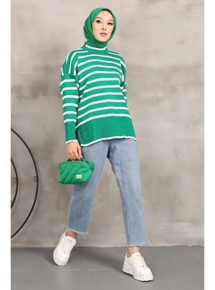 Green - Knit Sweaters - İmaj Butik