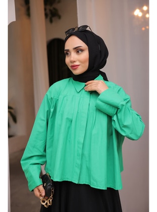 Green - Blouses - İmaj Butik