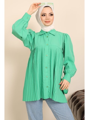 Green - Blouses - İmaj Butik