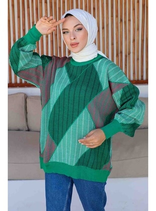 Green - Knit Tunics - İmaj Butik