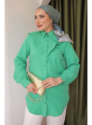 Green - Blouses - İmaj Butik