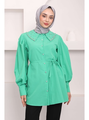 Green - Blouses - İmaj Butik