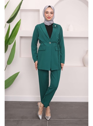 Emerald - Unlined - Suit - İmaj Butik