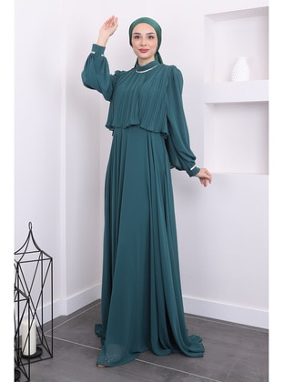 Emerald - Fully Lined - Modest Evening Dress - İmaj Butik