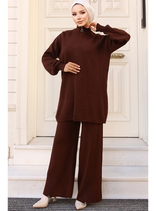 Brown - Knit Suits - Benguen