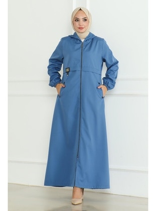 Blue - Trench Coat - MISSVALLE