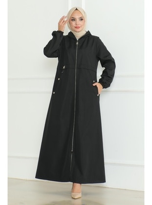 Black - Trench Coat - MISSVALLE