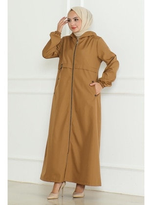 Tan - Trench Coat - MISSVALLE