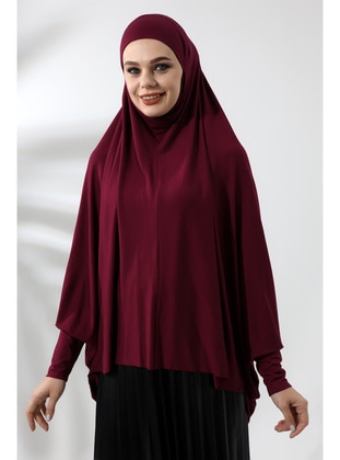 Burgundy - Scarf - İhvanonline