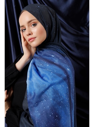 Navy Blue - Shawl - ŞALESS