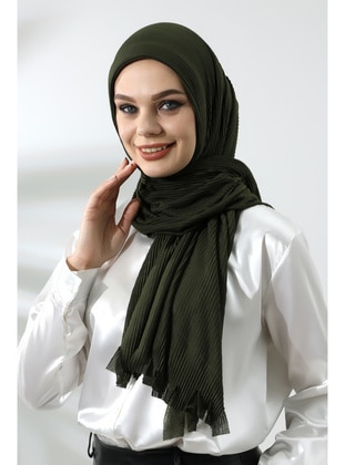 Khaki - Plain - Shawl - İhvanonline