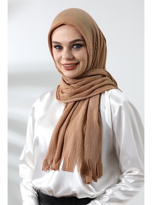 Milky Brown - Plain - Shawl - İhvanonline