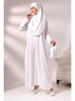 White - Prayer Clothes - İhvanonline