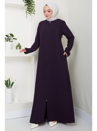 Maroon - Abaya - Hafsa Mina