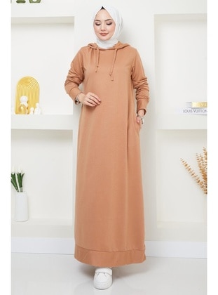 Camel - Modest Dress - Hafsa Mina