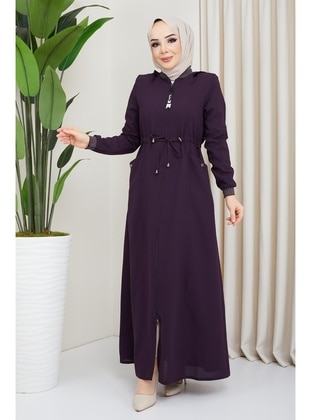 Maroon - Abaya - Hafsa Mina