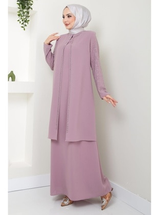 Pink - Modest Dress - Hafsa Mina