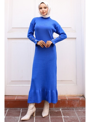 Saxe Blue - Knit Dresses - Benguen