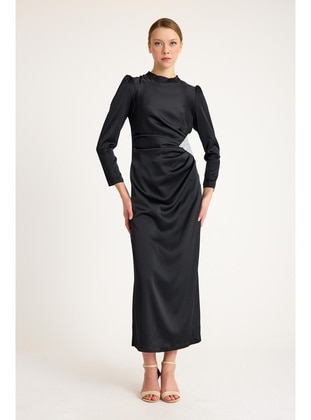 Black - Evening Dresses - Olcay