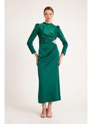 Green - Evening Dresses - Olcay