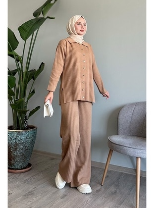 Camel - Unlined - Knit Suits - InStyle