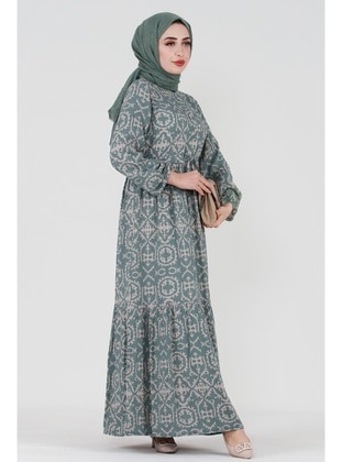 Mint Green - Modest Dress - Sevitli