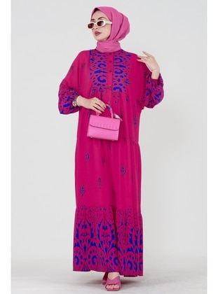 Fuchsia - Modest Dress - Sevitli