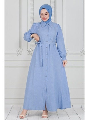 Baby Blue - Modest Dress - Sevitli