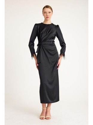 Black - Evening Dresses - Olcay