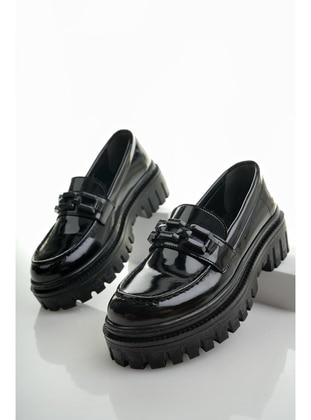 Black Patent Leather - Casual Shoes - Muggo