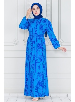 Baby Blue - Modest Dress - Sevitli