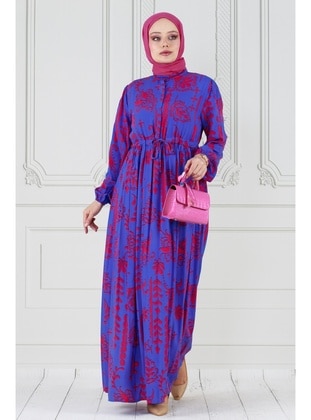 Fuchsia - Modest Dress - Sevitli