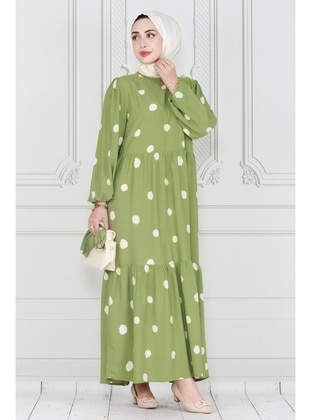 Green Almon - Modest Dress - Sevitli