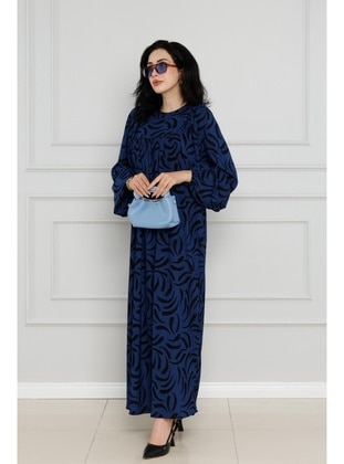 Blue - Modest Dress - Sevitli