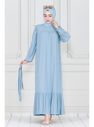 Baby Blue - Modest Dress - Sevitli