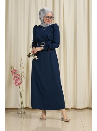 Navy Blue - Evening Dresses - Sevitli