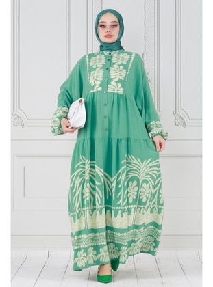 Mint Green - Modest Dress - Sevitli