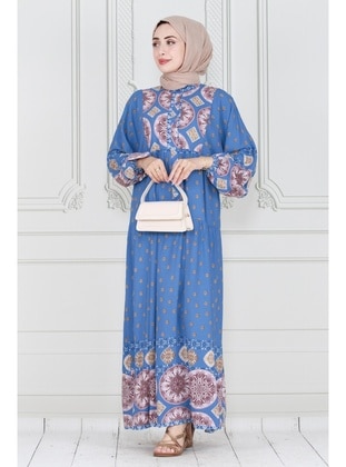 Indigo - Modest Dress - Sevitli