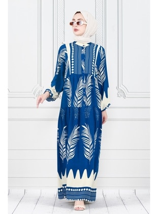 Saxe Blue - Modest Dress - Sevitli