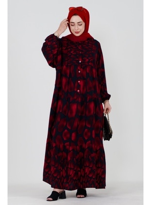 Red - Modest Dress - Sevitli