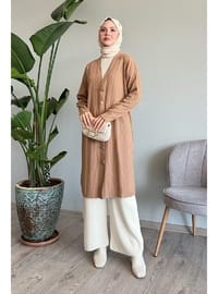 Camel - Knit Cardigan