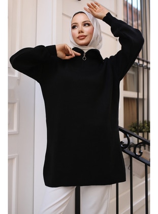 Black - Knit Sweaters - Benguen